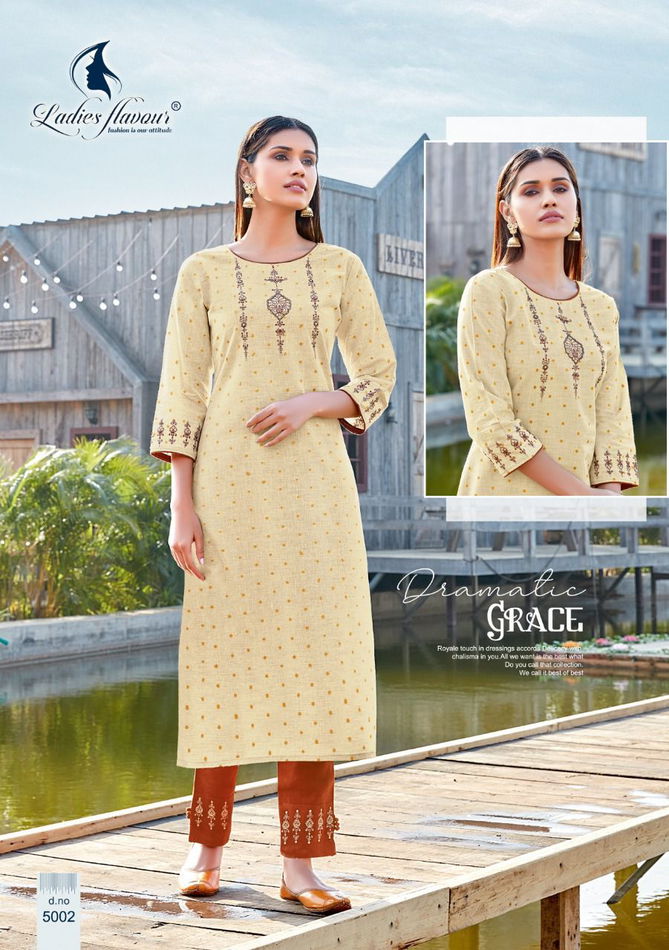 Safari By Ladies Flavour 5001-5004 Kurtis With Bottom Catalog